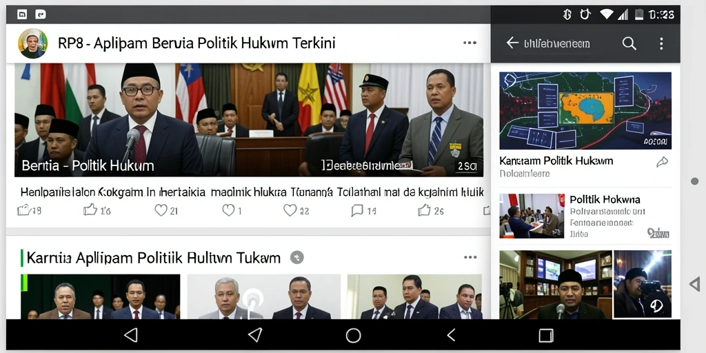 Tampilan antarmuka RP8 yang menarik dengan fitur mudah navigasi.