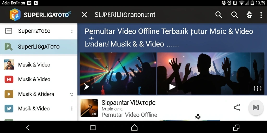 Antarmuka sederhana dan intuitif dari SUPERLIGATOTO.