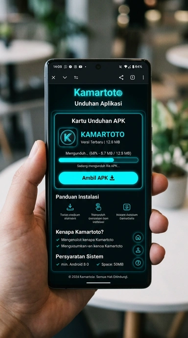 Tampilan halaman APK kamartoto