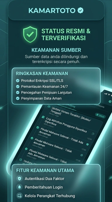 Tampilan kanal resmi kamartoto